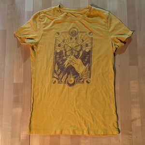 Aeropostale Yellow Graphic Tee